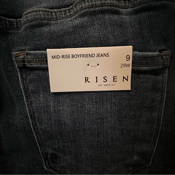 RISEN Mid Rise Boyfriend Jeans- Size 9/29- Inseam 28- NWT - Picture 6 of 10